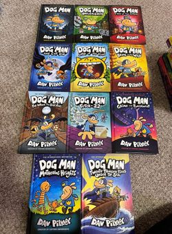 Dav Pilkey Dog Man Hardcover Books- Like New