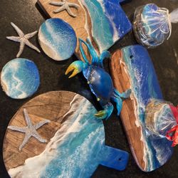 Ocean Resin Coasters And Boards Nice gifts 