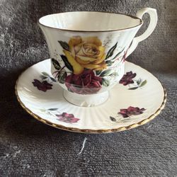 Royal Windsor China Tea Cup And Saucer