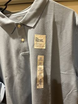 New Sonoma Men’s 4XL Tall Polo Light Blue 