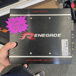 Renegade 850 Watt Monoblock Car Amp