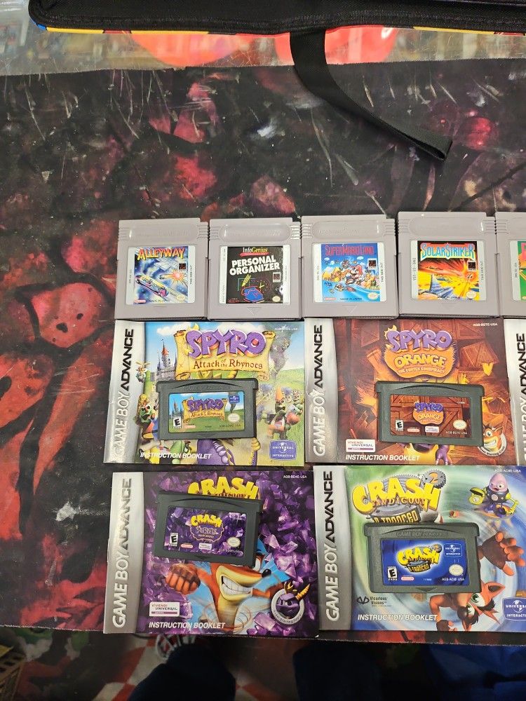 Gameboy Advance And Original Gameboy Games  Authentic  Message For Price