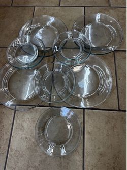 16-Piece Glass Plate Set for $15