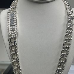 925 Silver Chino Link Chain