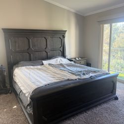 California King Bed Frame Plus Mattress