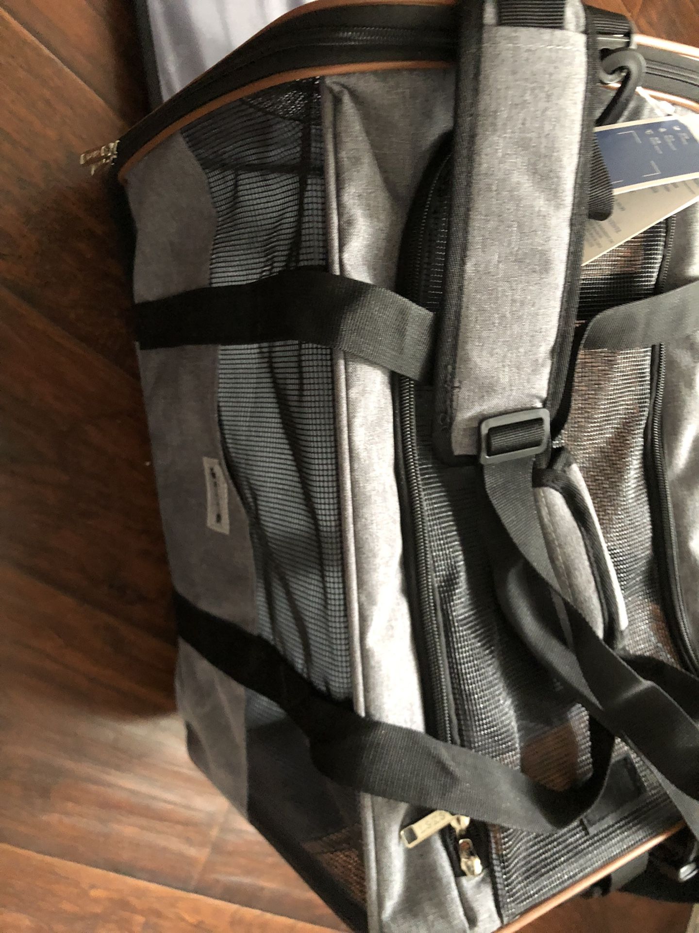 Pet Carrier for dog cats with telescopic walking handle pet traveling bag airline approved