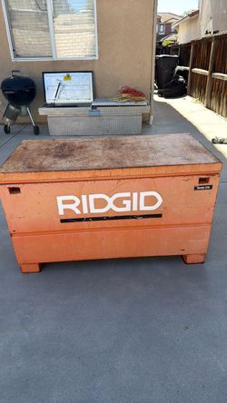 Ridgid metal job box. Tools, etc