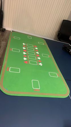 Foldable poker table top
