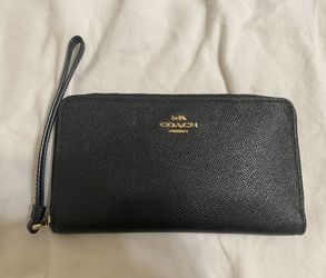 Coach Envelope Wallet In Black