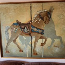 Carousel Horse Franco Oil Painting 