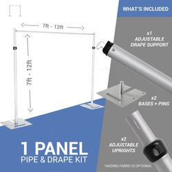Heavy Duty Drape Poles 
