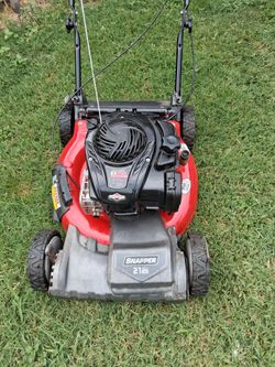 Snapper self propelled mower no bag