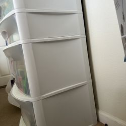 sterilite large and medium plastic drawer storage
