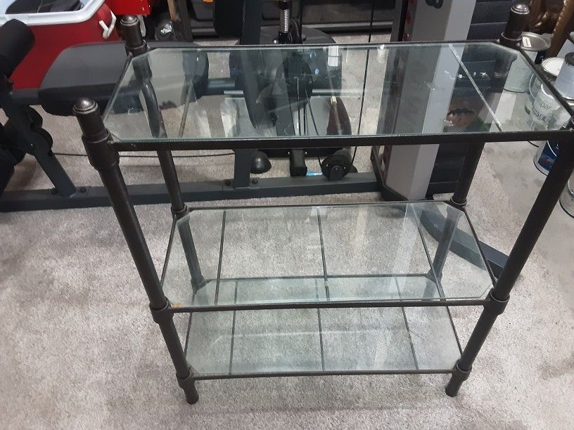 Glass Plant Stand