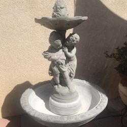 New Water Fountain Made Out Of Cement 