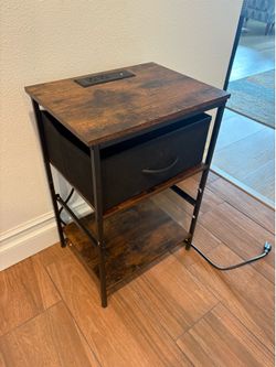 Night stand with charging station