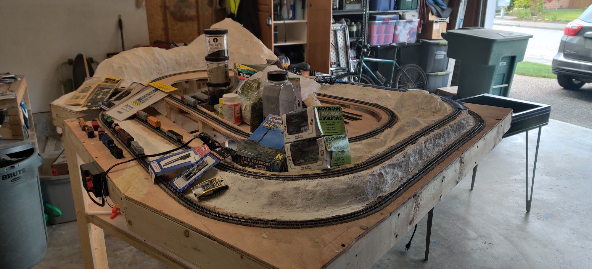 Updated pics N Scale Train Layout and Supplies