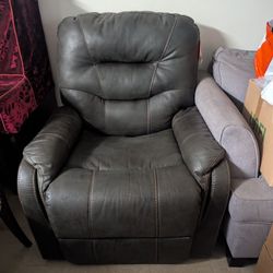 Milstein Faux Leather Lift Assist Power Recliner