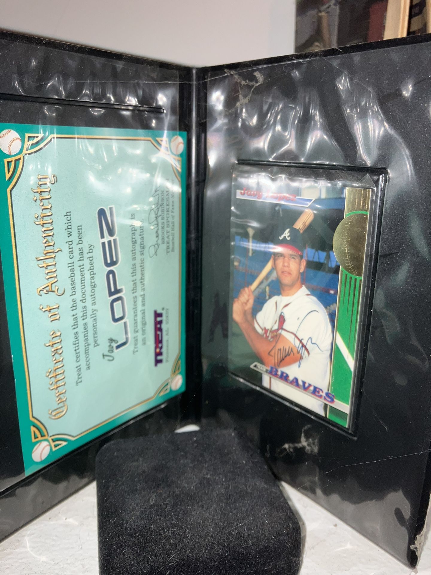 Autographed Javy Lopez 