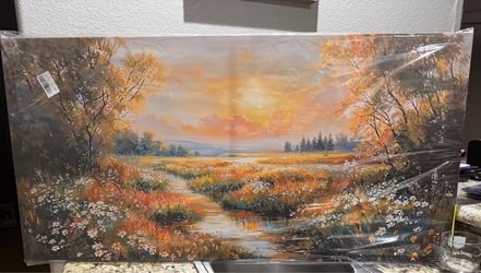 Autumn Landscape Canvas Wall Art