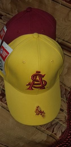 ASU- OFFICIAL COLLEGATE CAP- 2 Colors- Gold & Maroon