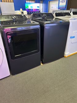 GE Profile Saphire Blue Mega Capacity W/D Set!