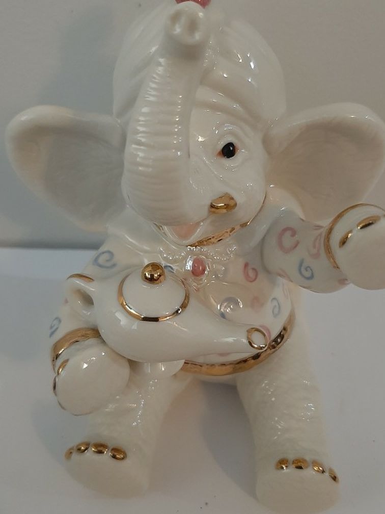 Lenox "Wishing For Peanuts Elephant FIGURINE