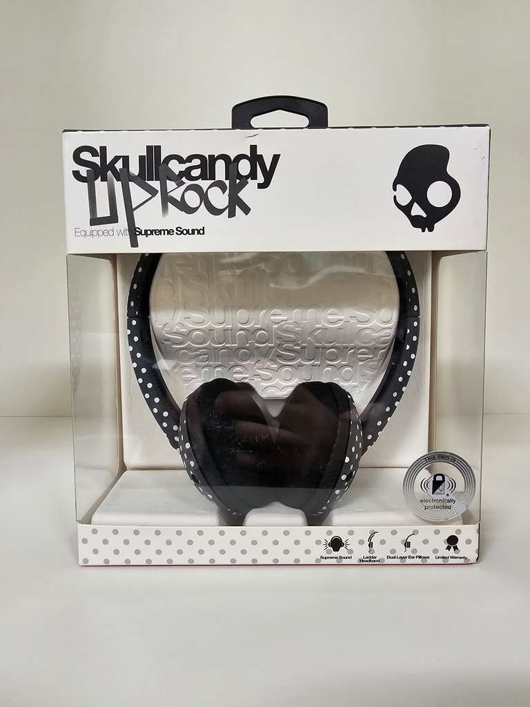 Brand New - Skullcandy Supreme Sound Uprock Headphone in Grey/White Dots