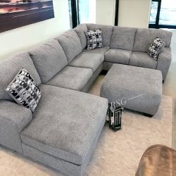 Gray Chenille Fabric Modular Sofa Sectional Couch Color Options Only $39 Down Payment 👉 PLEASE ASK FOR JON GREEN WHEN YOU ARRIVE!Home Improvement, Ho