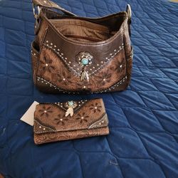 Country Girl Purse With Matching Wallet