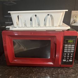 Microwave And Dish Rack