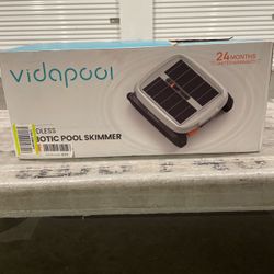 Vidapool Vidapool Solar Powered Robotic Pool Skimmer Cleaner Automatic Cordless