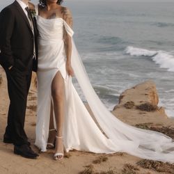 Wedding Dress And Vail