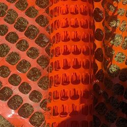 Orange Plastic Temporary Fencing
