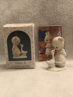 1989 PRECIOUS MOMENTS 522910 Make A Joyful Noise Porcelain Figurine Ornament