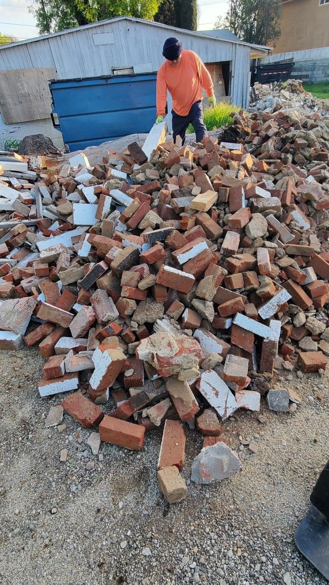 Free. Building Materials. Bricks. Beams Perfect For Pavers. Fill.