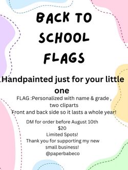 Personalize Banner Flags