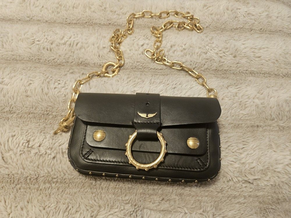 Zadig and Voltaire Black Kate Wallet Bag BRAND NEW
