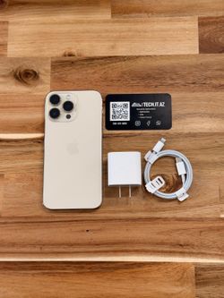 📱 iPhone 14 Pro Max | 128GB | Gold | Cricket Only | Hablo Español | Black Friday Special Sale!