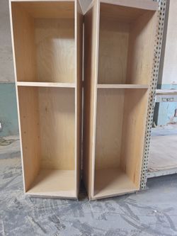 Wood cabinets