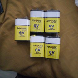 5 Rayovac 6v Battery's 