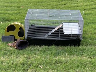 Small Animal Cage with platform & ramp