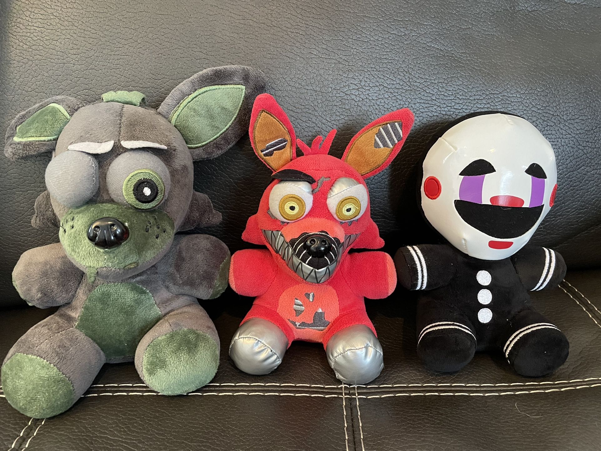 Five Nights At Freddy’s Nightmare Foxy, Phantom Foxy and Marionette Plush Lot Of 3