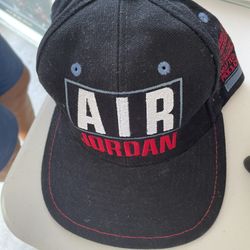Nike Air Jordan Black And Red Hat