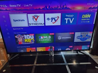 TCL Roku Smart 4K 55 inch remote control good TV firm price nice picture 55 inch
