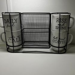 Mugs Coffee Pod Storage Rack Combo Coffee Time