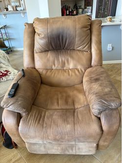 Electric Recliner with custom fitted cover