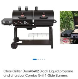 Make offer Char-grille Duo combo gas or charcoal grill with a side burner