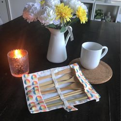 Brand New Picnic Bamboo Utensil Set