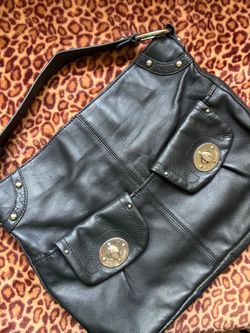 Vintage Etienne Aigner black leather bag